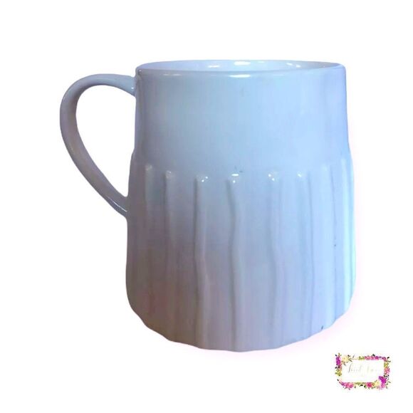 RAE DUNN “Sip.” Ribbed Coffee Mug Artisan Collection by Magenta - Picture 2 of 5